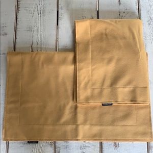 Camel color standard, Pendleton pillow shams.